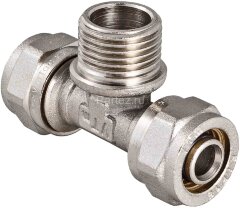 Тройник обжимной с наружней резьбой 16х1/2&quot;х16 VALTEC