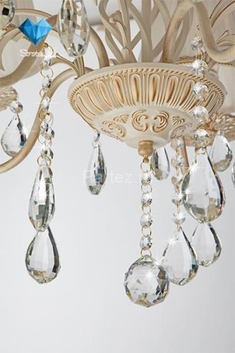 Подвесная люстра Eurosvet 10054/5 белый с золотом