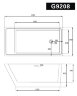 Акриловая ванна Gemy G9208