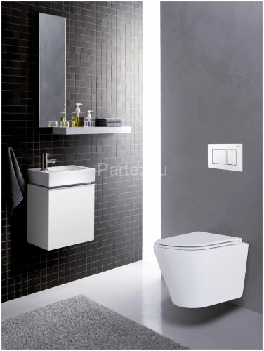 Сет AZARIO инсталляция с панелью смыва + унитаз Teramo( круглый) с сидением микролифт +клавиша 0032,