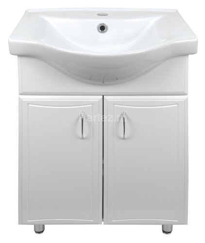 Комплект тумба Коралл-55 (550х870х430) с раковиной Basic 55 (CS00070535)