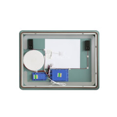 Зеркало с LED-подсветкой MELANA-8060 подогрев/часы/космет.зеркало/Bluetooth (MLN-LED091B)