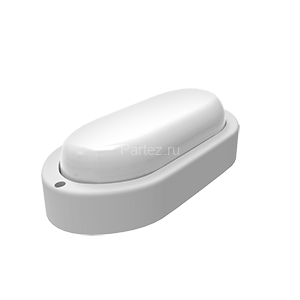 Светильник светодиодный Lite ДБП 12Вт 4000К IP65 940лм 160-260В 160х90х46мм ЖКХ овал бел. GAUSS 1614