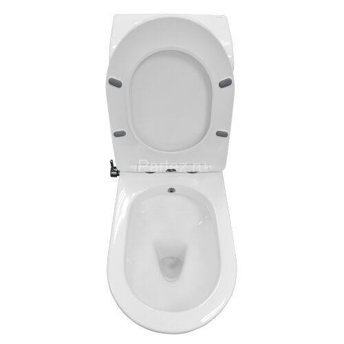 Унитаз-моноблок AZARIO BRUSCO 700x380x805 напольный, со встроенной функцией биде, в комплекте с сиде