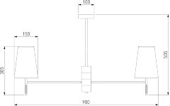 Потолочная люстра Eurosvet 60137/8 золото