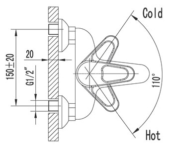 Смеситель для ванны Lemark Luna LM4102C