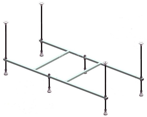 Рама к ванне Лоранто Novaro La 1500х700 без крепежа, металл (CS00078468)