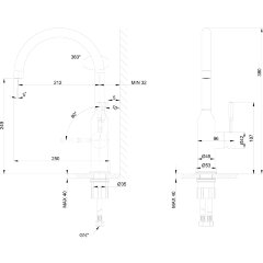 Смеситель Lemark Expert LM5079GMN для кухни с поворотным изливом