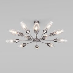 Потолочная люстра Eurosvet 60140/12 сатин-никель