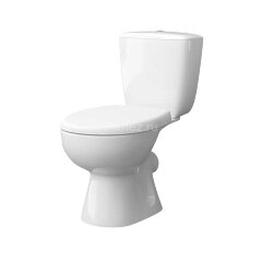 Унитаз-компакт Керамин Позитано ЖС Инкоэр 750х640х360 напольный, с жестким сиденьем, с двухрежимной