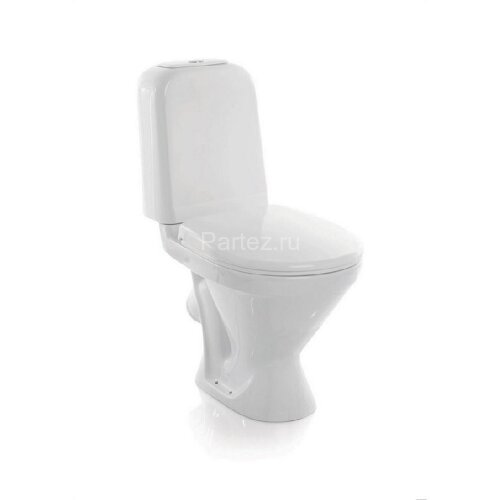 Унитаз-компакт Sanita Самарский с сиденьем и сливной арматурой, белый (WC.CC/Samarsky/2-TM/WHT.G/S1)