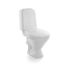 Унитаз-компакт Sanita Самарский с сиденьем и сливной арматурой, белый (WC.CC/Samarsky/2-TM/WHT.G/S1)