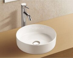 Раковина Azario 355х355х120 накладная, круглая, белый глянец (AZ-3134)