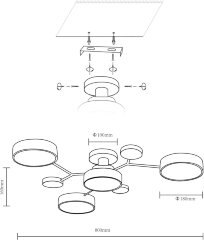 Потолочная люстра Velante 446-007-04