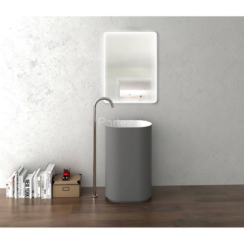 Зеркало AZARIO Lucia 600х800 с подсветкой, сенсорный выключатель с функцией диммера (AZ-Z-061CS)