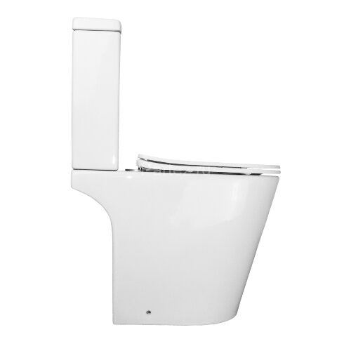 Унитаз-компакт Azario Flin 365х590х790 напольный, безободковый с быстросъемным сиденьем микролифт (A