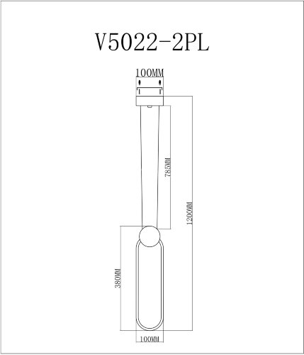 Подвесной светильник Moderli V5022-2PL