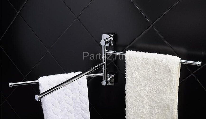 Полотенцедержатель Fixsen Kvadro рога тройные, хром (FX-61302A-3)