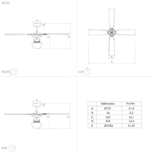 Потолочная люстра Eglo 35122