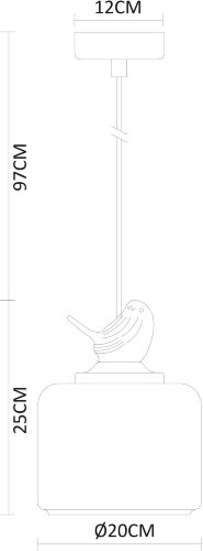 Подвесной светильник Arte Lamp A8029SP-1WH