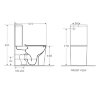 Унитаз-компакт Azario Maro 670x380x850 напольный, безободковый, с бачком и сиденьем микролифт (AZ-21