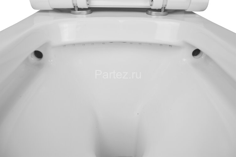 Унитаз-компакт Creo Ceramique ARLES 650х370х820 напольный, безободковый, в комплекте с сиденьем микр