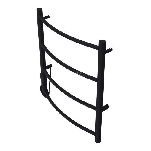 Полотенцесушитель электрический AZARIO VERONA 500/600 4 секции, диммер слева, черный (AZ04756B)