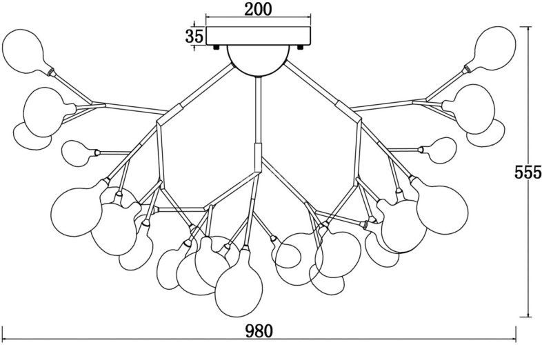 Потолочная люстра Freya FR5049CL-36G