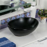Накладная раковина melana mln-7138mb (матовая черная)