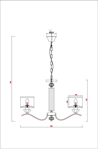 Подвесная люстра Arte Lamp A4091LM-5CC