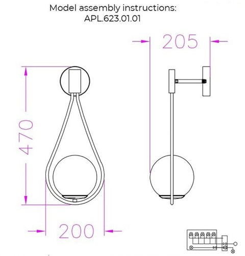 Бра Aployt APL.623.01.01