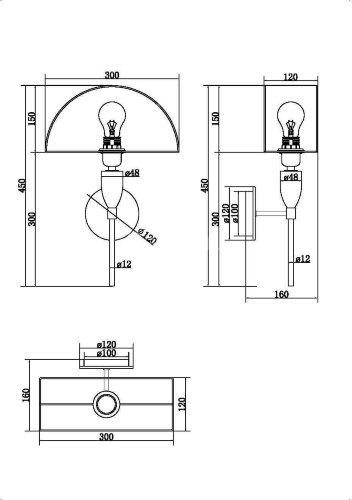 Бра Maytoni Z034WL-01BS