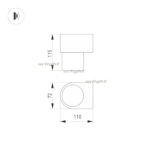 Настенный светильник Arlight 033848