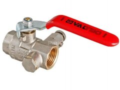 Кран шаровой с дренажом и воздухоотводчиком 1" в-в рыч. VALTEC