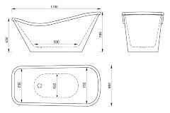 Акриловая ванна Gemy G9231