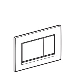 Кнопка смыва Sigma 30, двойной смыв: белые, позолота (115.883.KK.1)