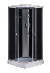 Душевая кабина Loranto 90х90х215, поддон 13 см, верхний душ (CS-6491G)