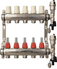 Коллекторная группа НЕРЖ. с расходомерами 1&quot;х5х3/4&quot;EK VALTEC