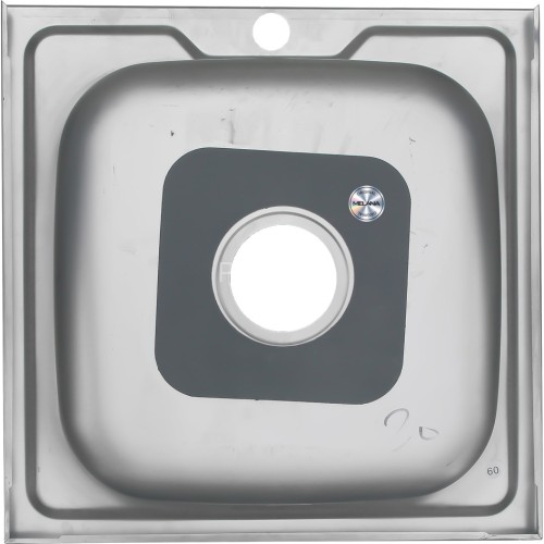 Мойка 5050 MELANA 0,8/180 накладная квадратная с сифоном (003/2 *10)