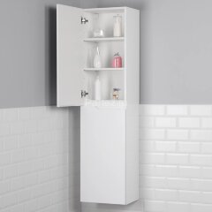 Пенал подвесной Итана Alexa 40 400х316х1600 левый, белый глянец (CS00080604)