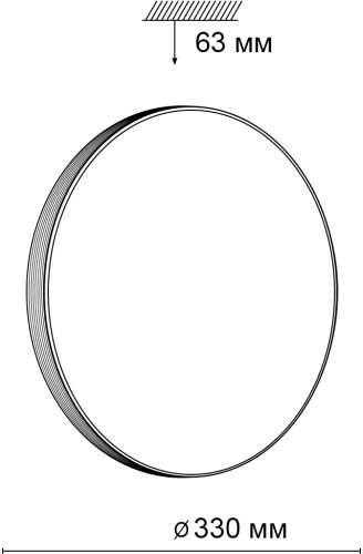 Настенно-потолочный светильник Sonex 3066/CL