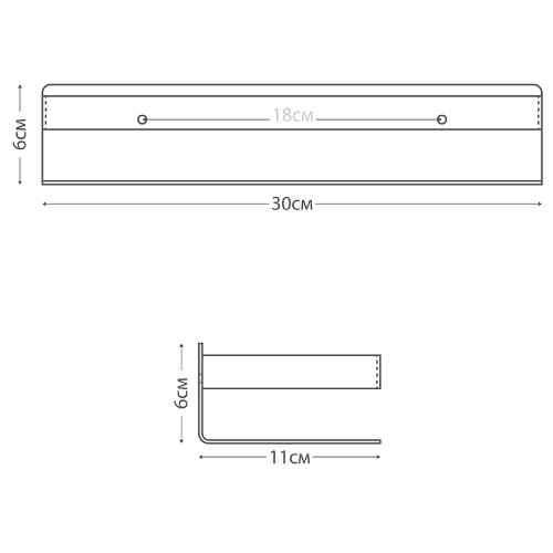 Полка Fixsen Hotel нержавеющая сталь, хром (FX-31003F)