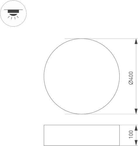 Потолочный светильник Arlight 022104(3)
