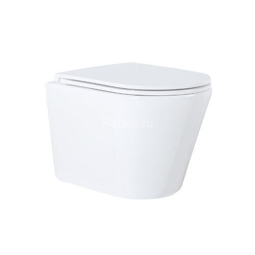 Сет AZARIO инсталляция с панелью смыва + унитаз Teramo( круглый) с сидением микролифт +клавиша черна