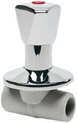 Вентиль под штукатурку с рукояткой D25 Ekoplastik