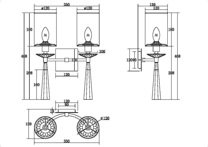 Бра Maytoni MOD224WL-02BS