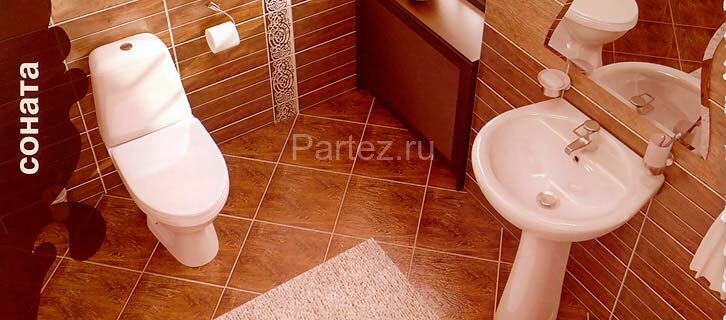 Унитаз-компакт Santeri Соната напольный, с сидением стандарт (1.P201.2.S00.00B.F)