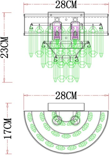 Бра Arte Lamp A1002AP-2CC