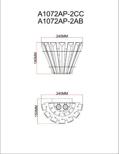 Бра Arte Lamp A1072AP-2CC