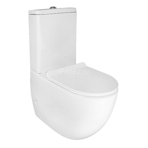 Унитаз-компакт Azario Mitta 620х340х810 напольный, безободковый, в комплекте с сиденьем микролифт (A